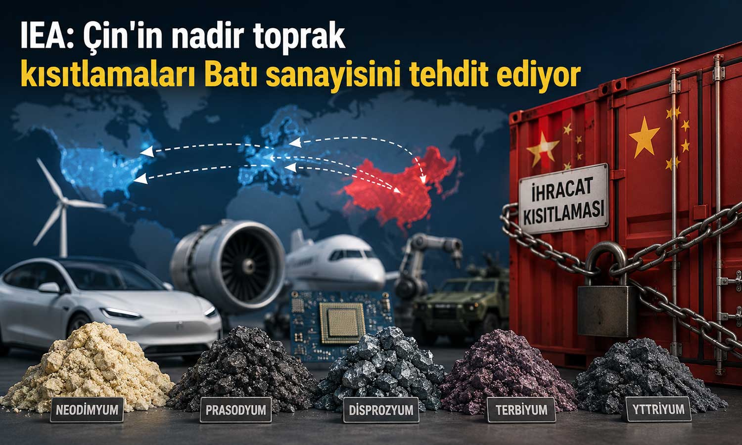 IEA’dan kritik mineral alarmı: ABD ve Avrupa en büyük riski taşıyor