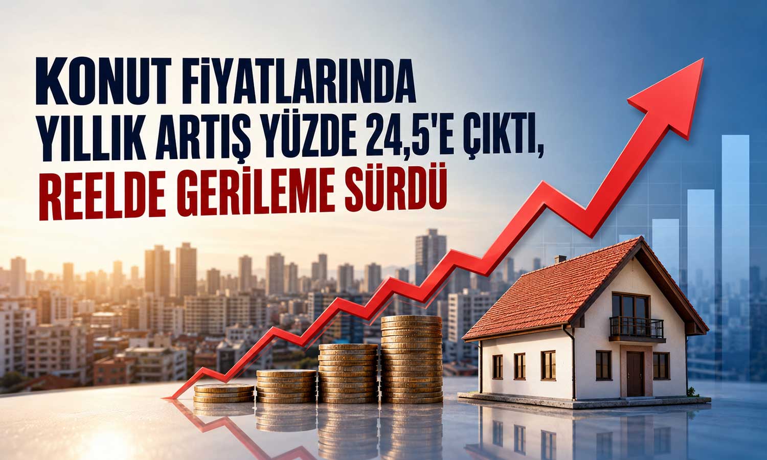 Konut fiyatları artıyor, reel kayıp derinleşiyor