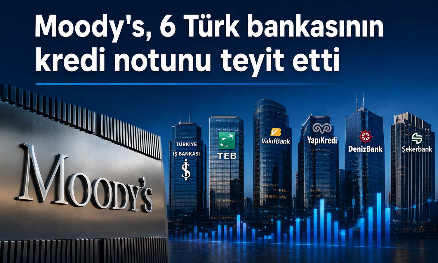 Moody’s’ten 6 Türk bankasına “durağan” görünüm