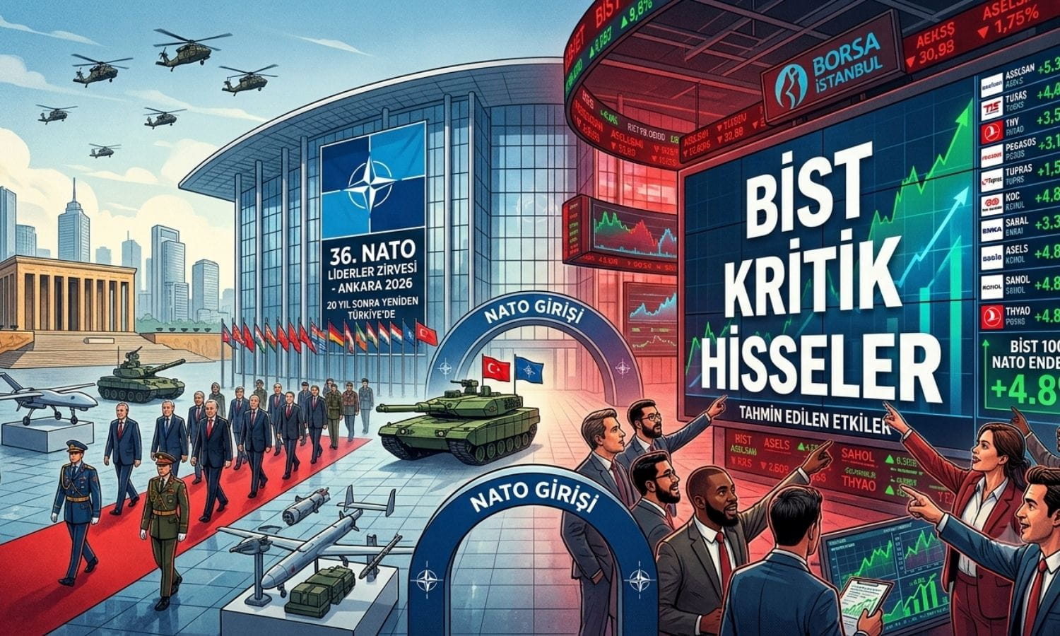 NATO Zirvesi başlıyor: Borsada öne çıkabilecek hisseler açıklandı