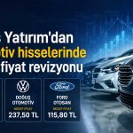 Otomotiv hisselerinde hedefler güncellendi: FROTO, TOASO, DOAS