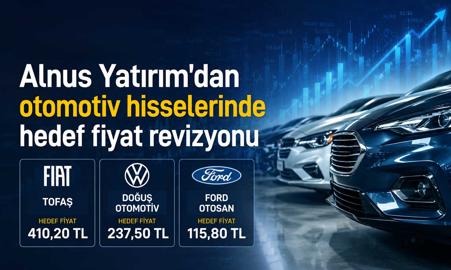 Otomotiv hisselerinde hedefler güncellendi: FROTO, TOASO, DOAS