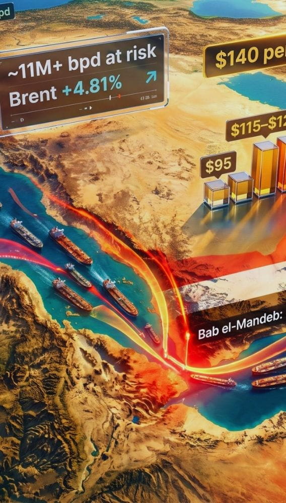 Petrol 6 haftanın zirvesinde: Hürmüz ve Kızıldeniz riskleri büyüyor