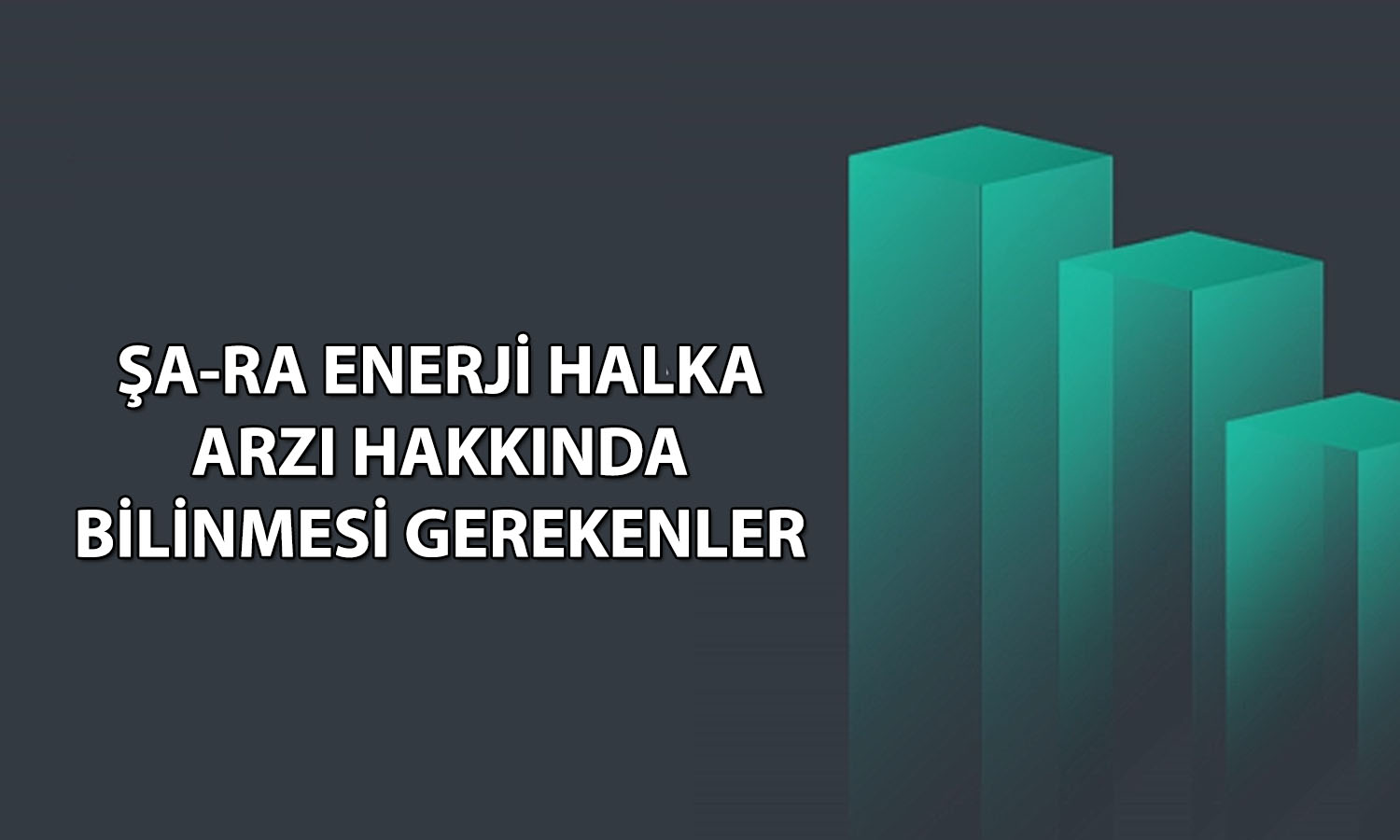 Şa-Ra Enerji talep topluyor! Halka arz detayları burada