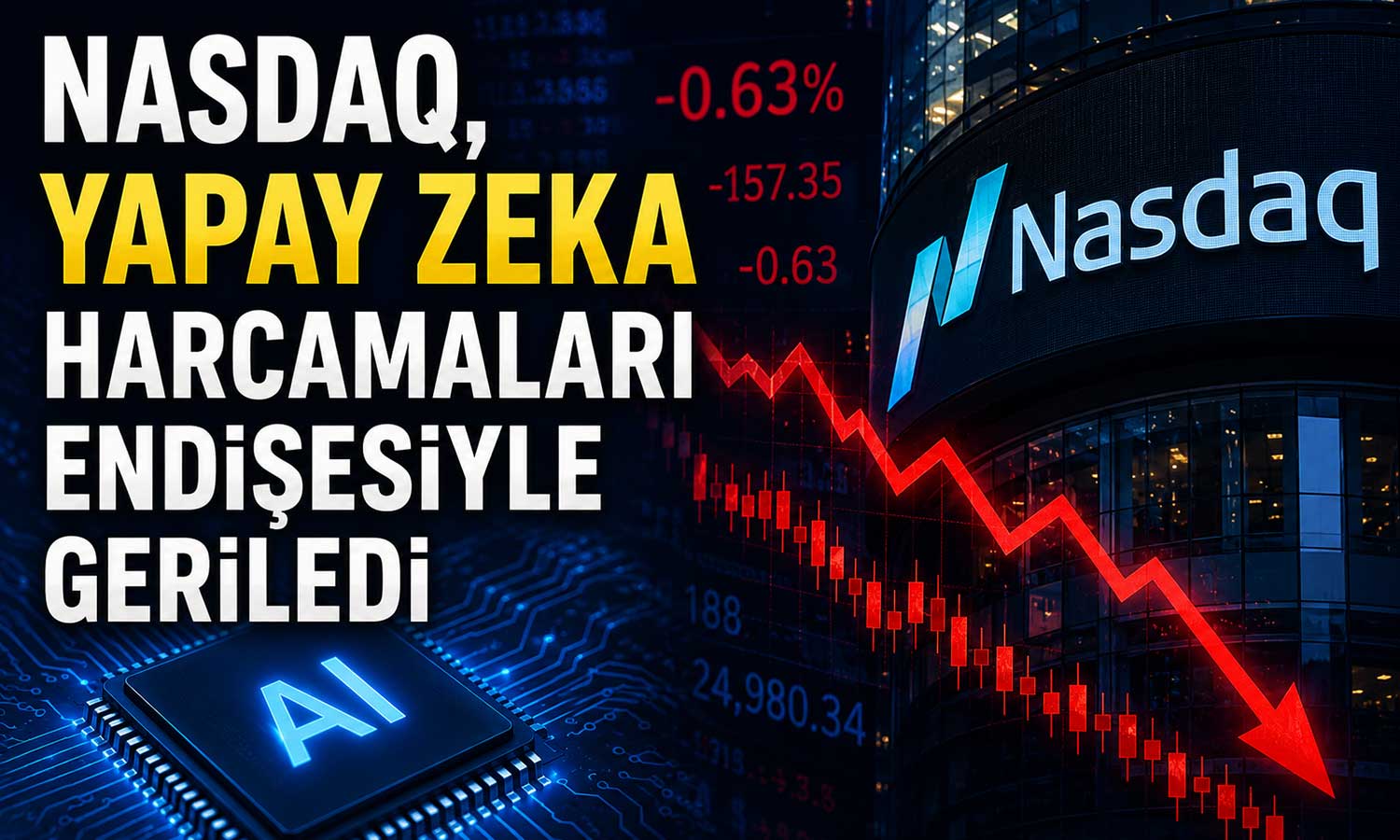 Teknoloji hisselerinde satış dalgası: Nasdaq baskı altında