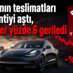 Tesla güçlü teslimat verisine rağmen borsada sert düştü