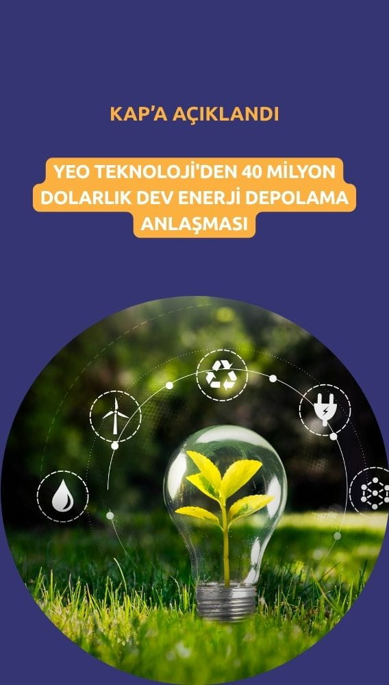 Yeo Teknoloji'den 40 milyon dolarlık dev enerji depolama anlaşması