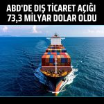 ABD’de dış ticaret açığı 73,3 milyar dolar oldu