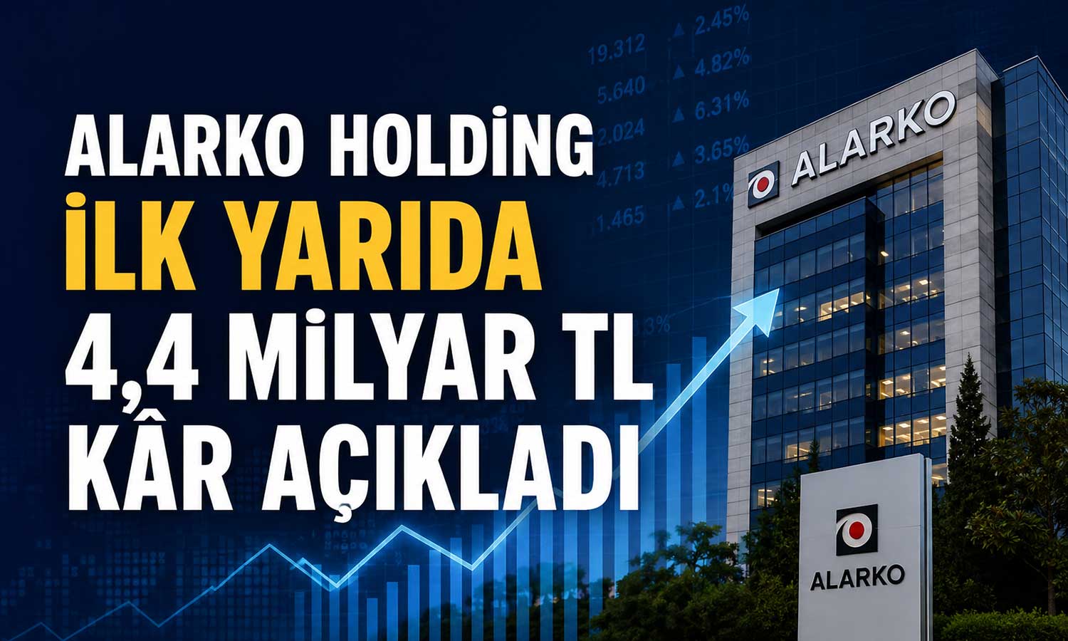 Alarko Holding’in ilk yarı kârı 4 milyar TL’yi aştı