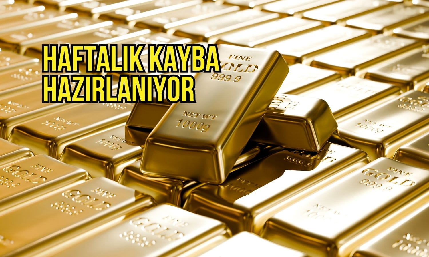 Altın enflasyon rallisinin ardından haftalık kayba hazırlanıyor