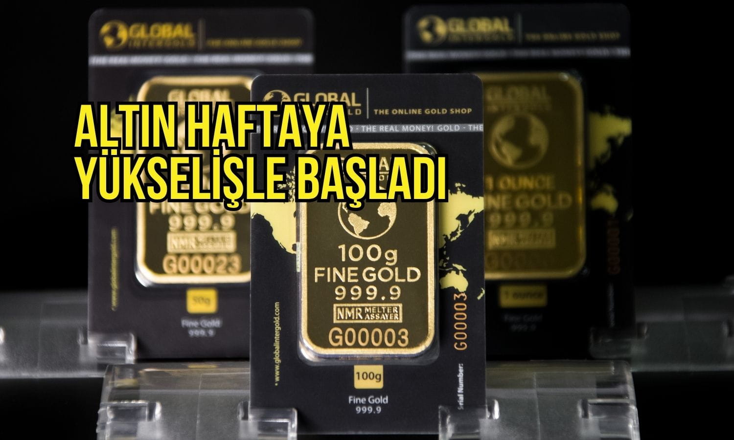 Altın petroldeki sert düşüşle haftaya yükselişle başladı