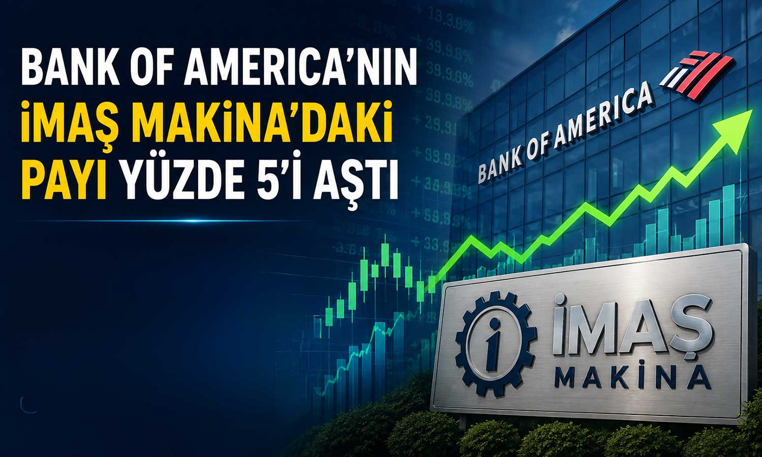 Bank of America, İMAŞ Makina paylarını artırdı
