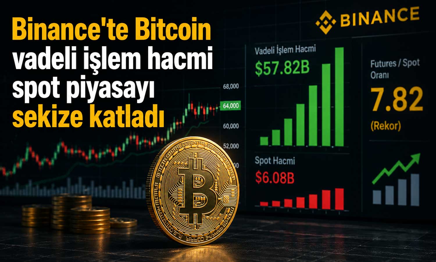 Binance verileri: Bitcoin’de kaldıraçlı işlemler öne çıkıyor