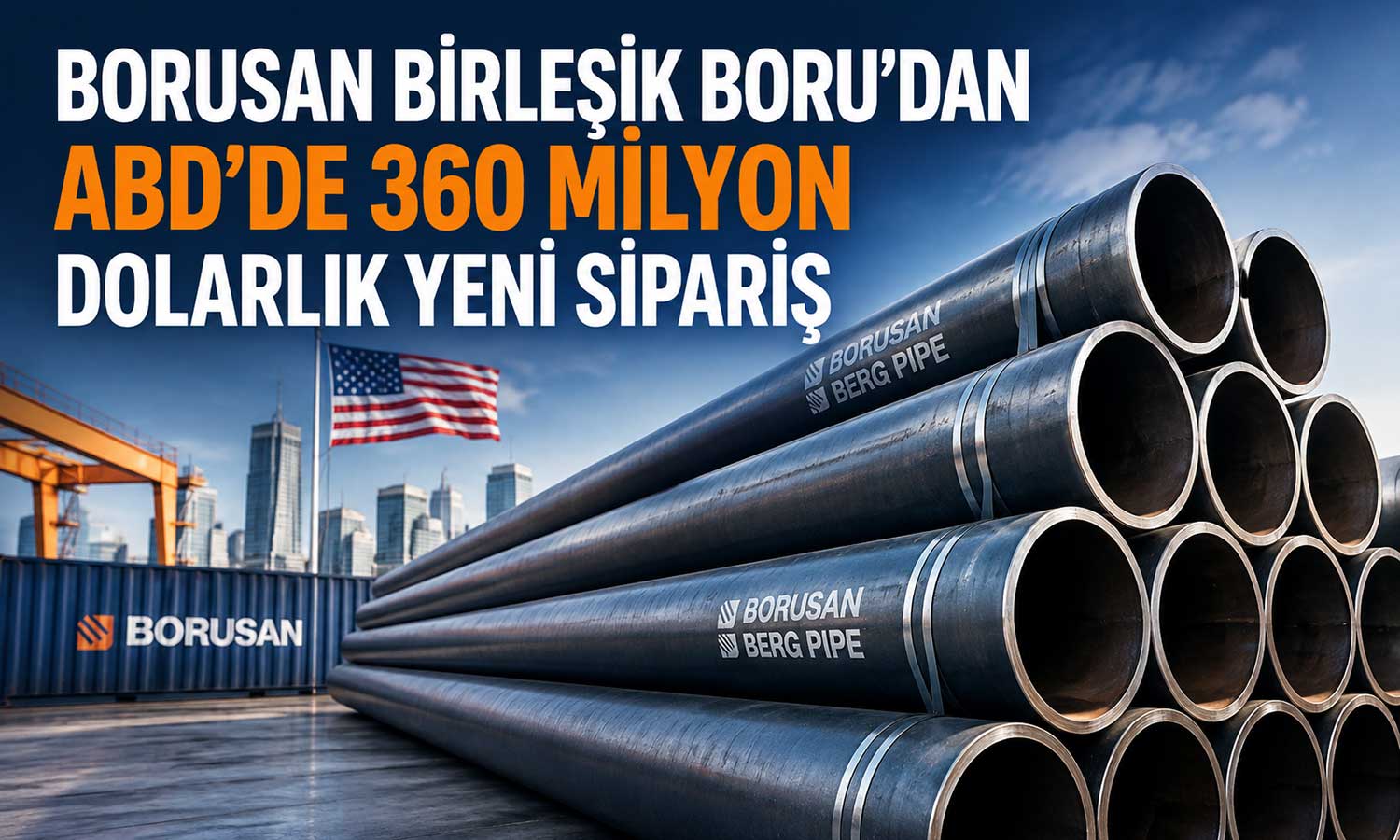 Borusan Boru, ABD’den 360 milyon dolarlık yeni sipariş aldı