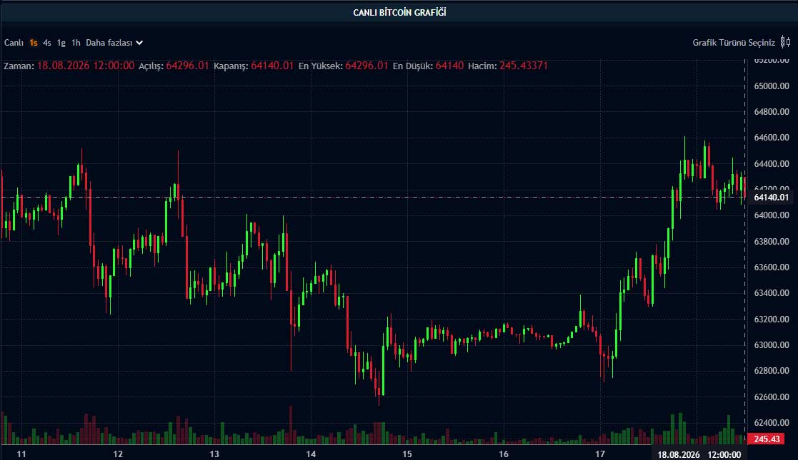 BTC fiyat grafiği BTC fiyat grafiği