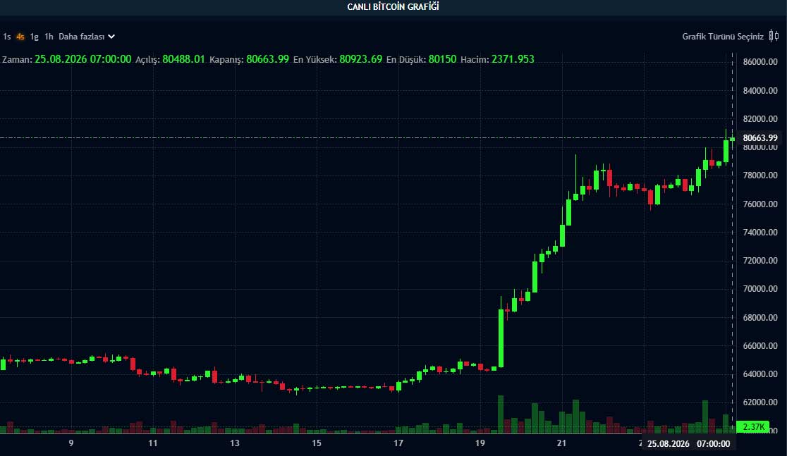 BTC fiyat grafiği BTC fiyat grafiği