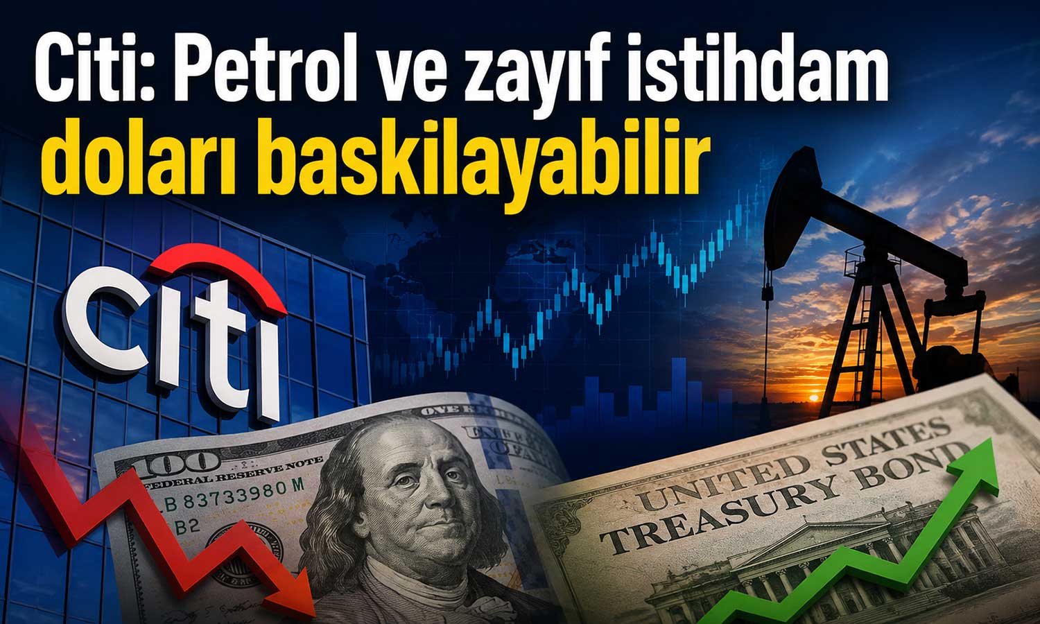 Citi: Petrol ve zayıf istihdam doları baskılayabilir