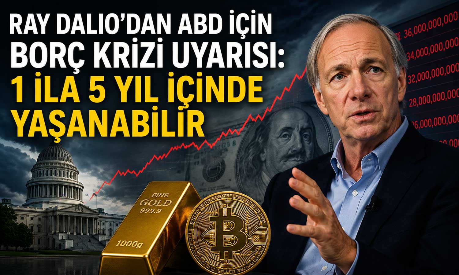 Dalio’dan yatırımcılara kriz uyarısı: Altın ve Bitcoin önerisi