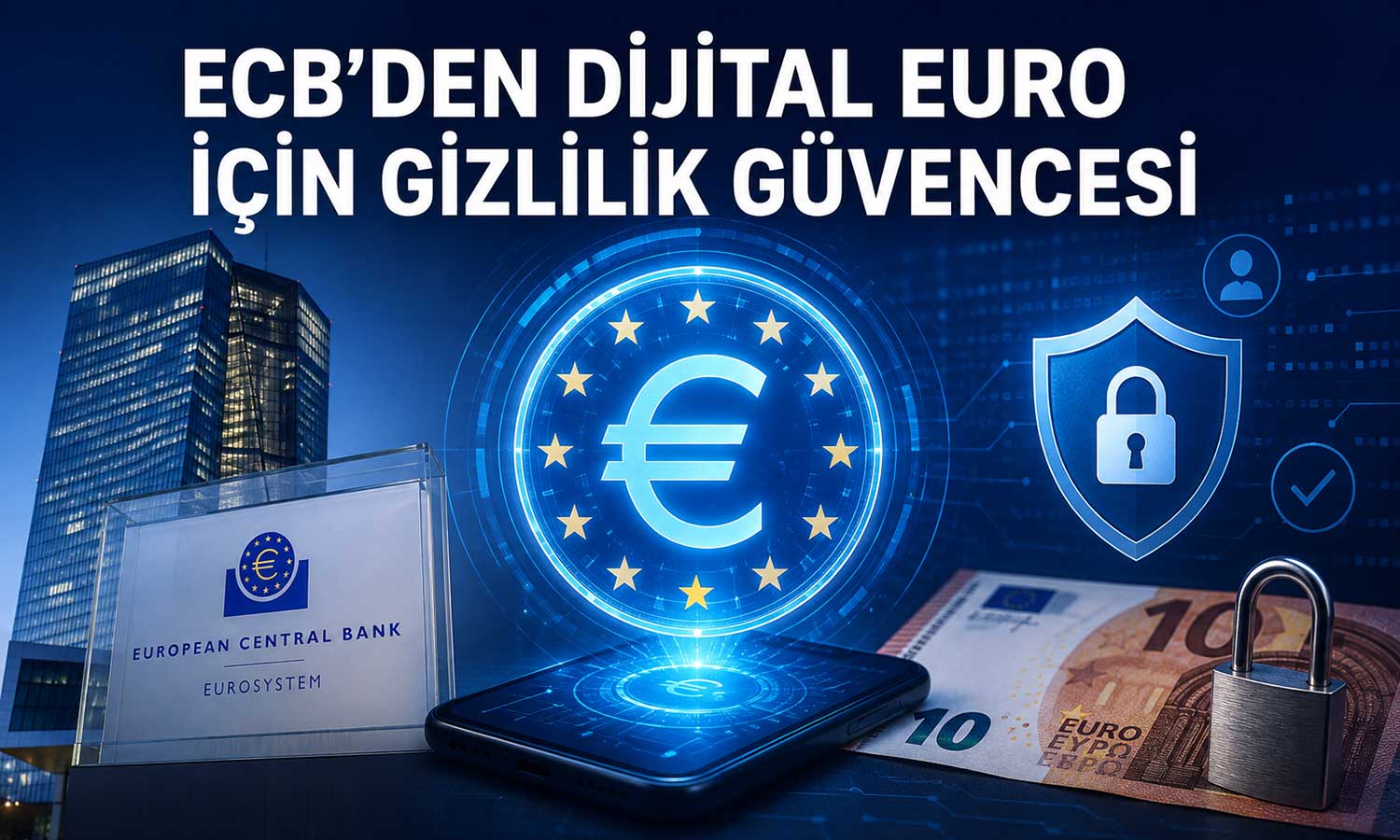 ECB: Dijital euro mevcut ödeme sistemlerinden daha gizli olacak