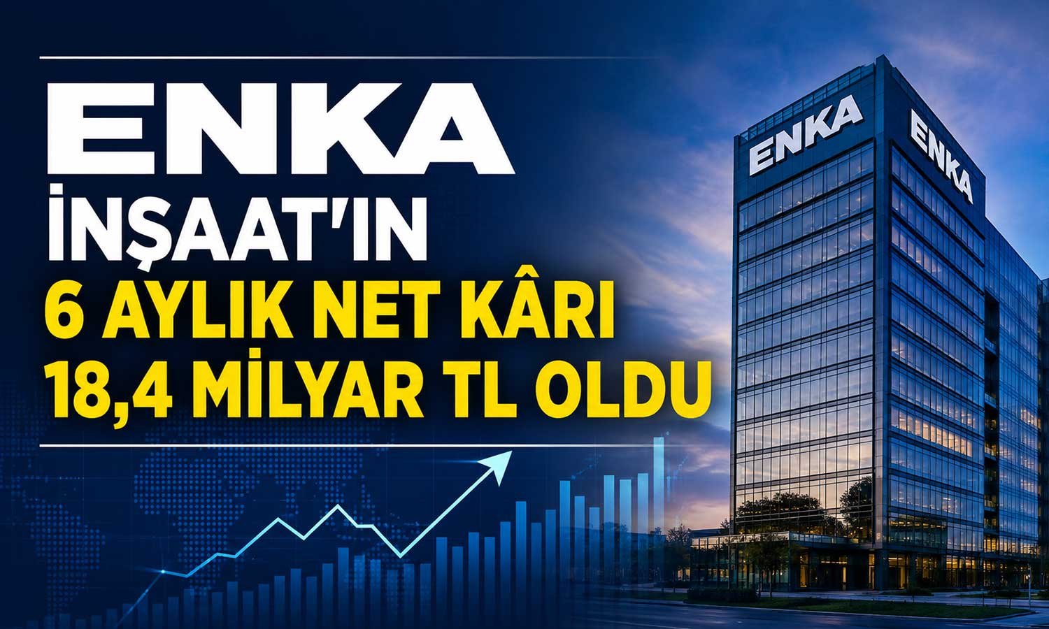 ENKA İnşaat 6 ayda 18,4 milyar TL net kâr açıkladı