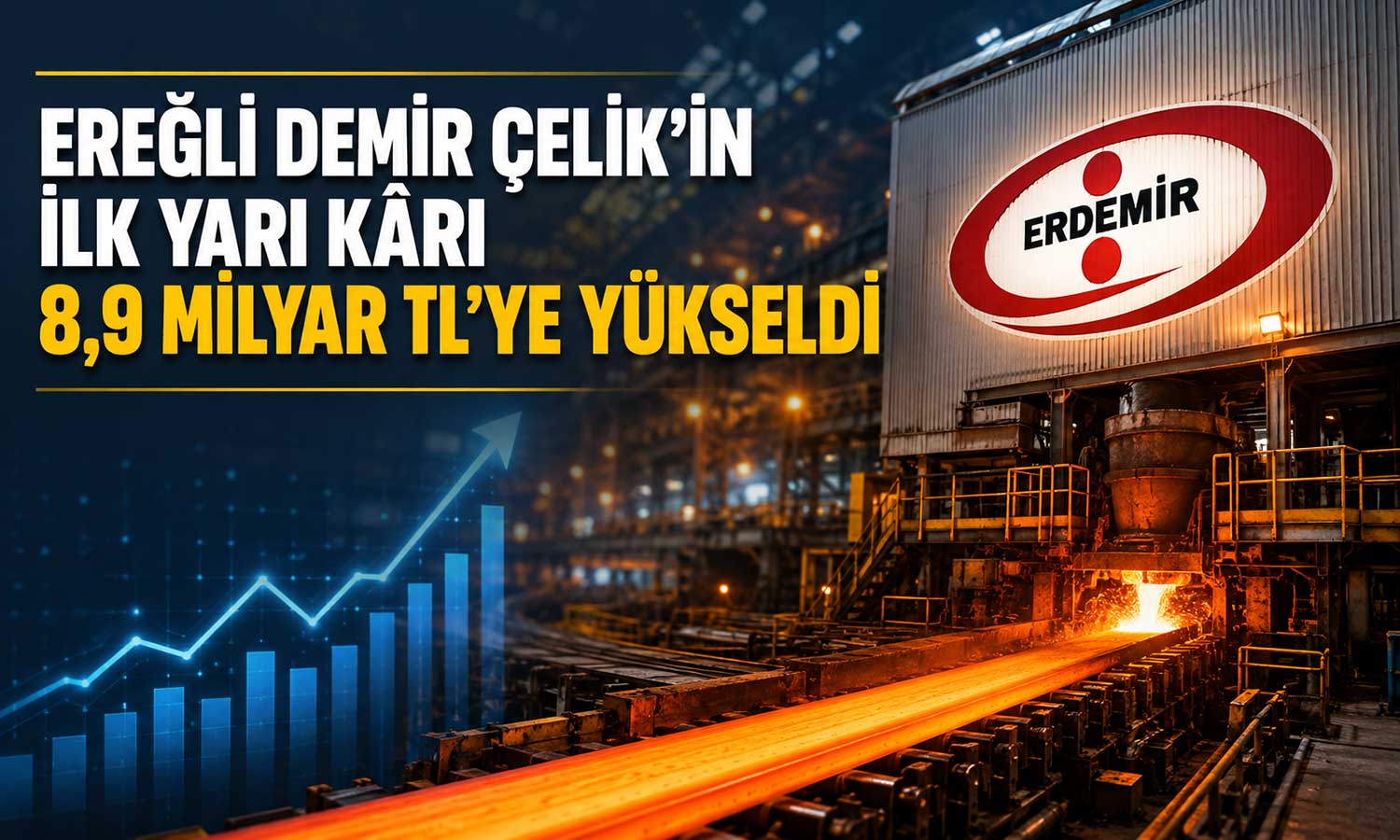 Ereğli Demir Çelik’ten ikinci çeyrekte kârlılıkta güçlü artış