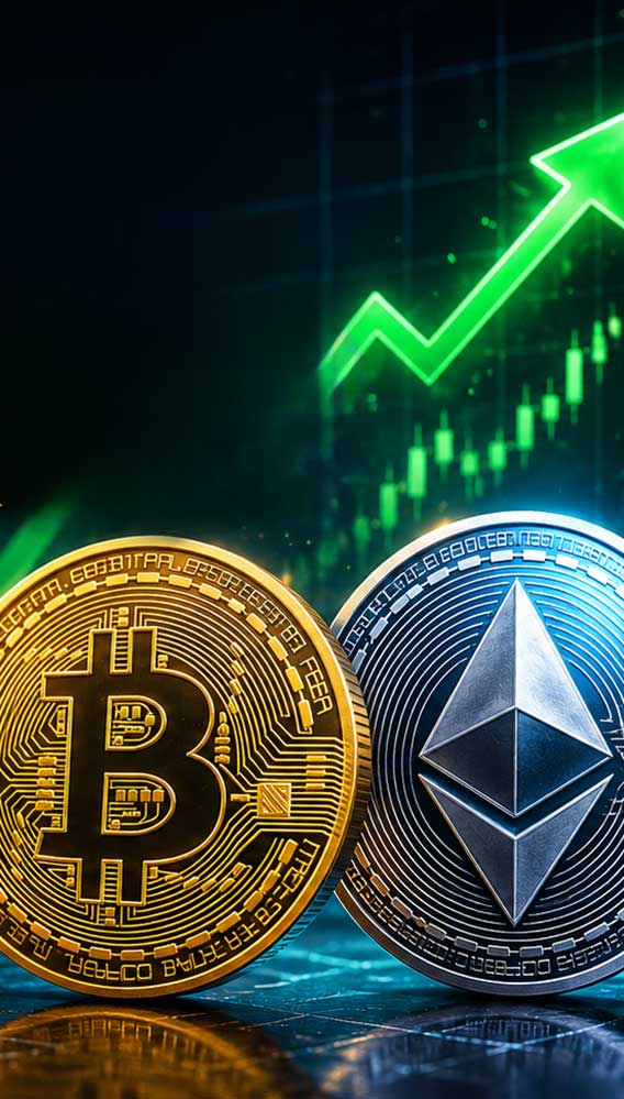 Kripto piyasasında sert ralli: Ethereum ve Bitcoin uçuşa geçti