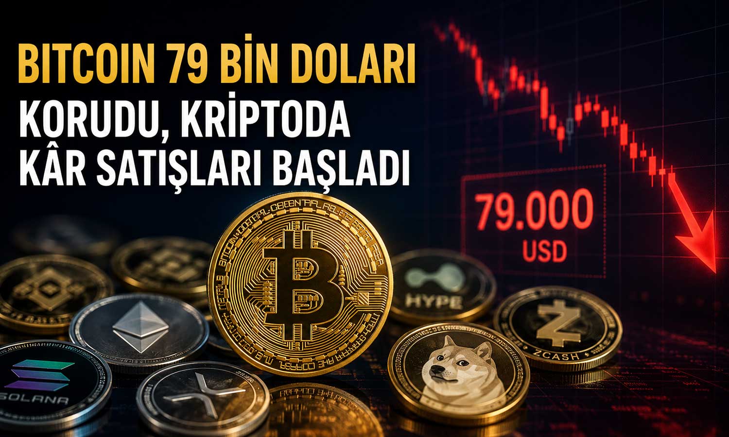 Kripto piyasasında soluklanma: Bitcoin 79 bin dolara indi