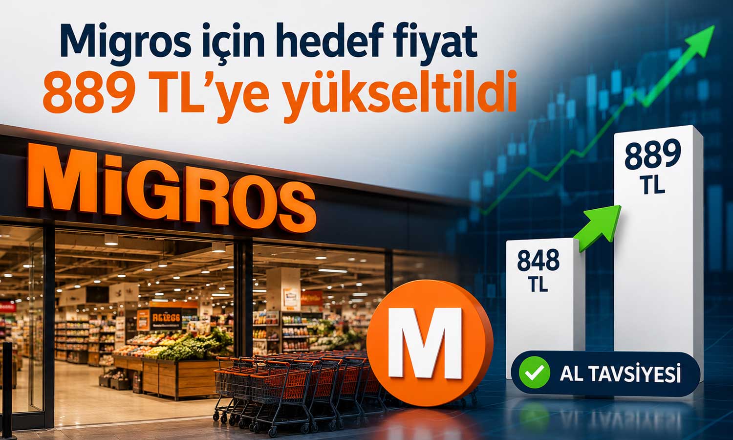 Migros’ta kârlılık baskısı: Hedef fiyat 889 TL’ye çıktı