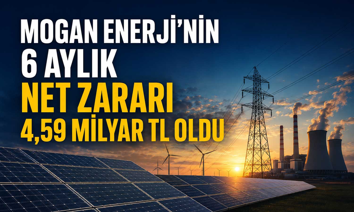 Mogan Enerji’nin ilk yarı zararı geriledi