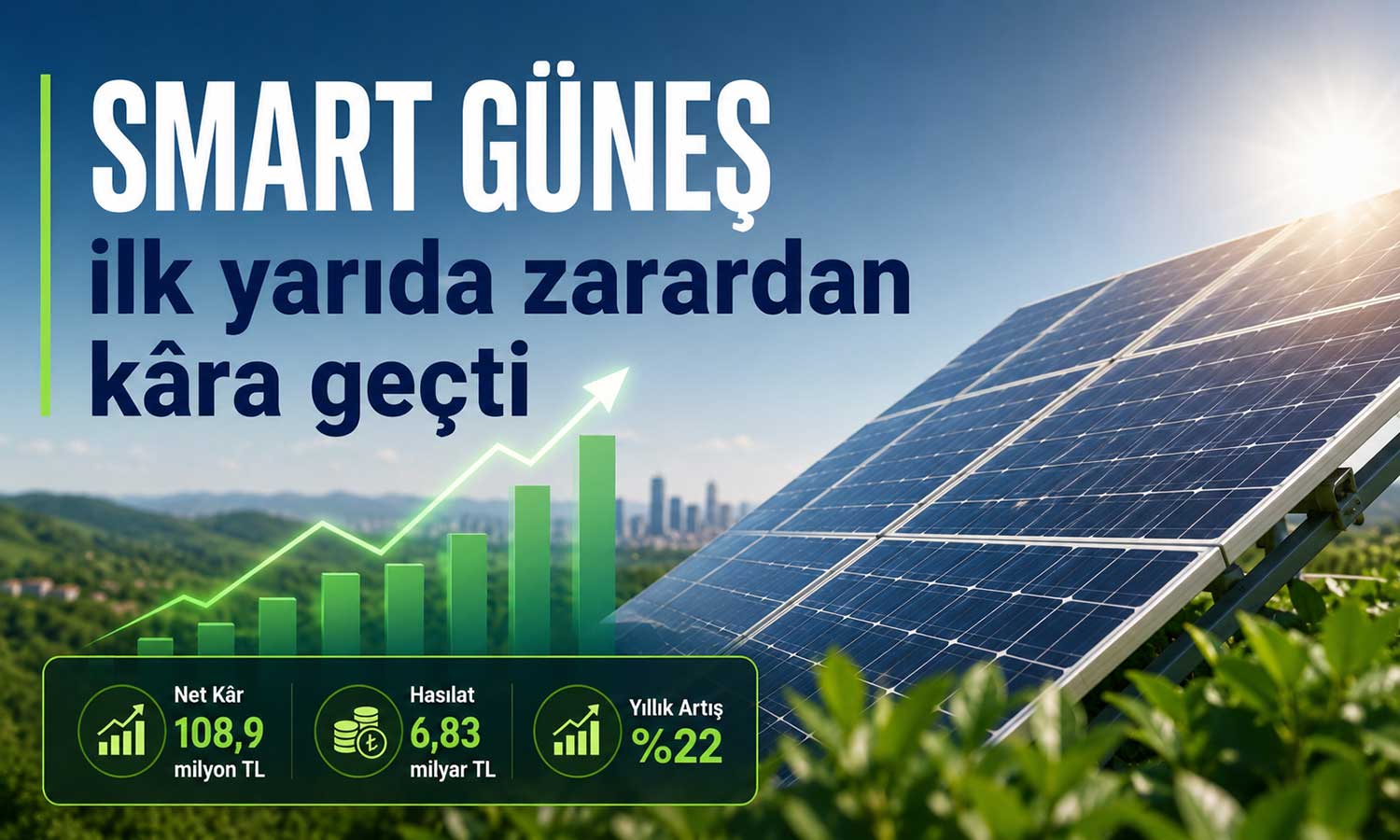 Smart Güneş’in geliri yüzde 22 arttı, bilanço kâra döndü