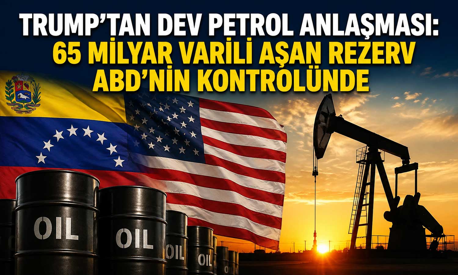 Trump açıkladı: Venezuela'nın dev petrol rezervlerine ABD ortaklığı