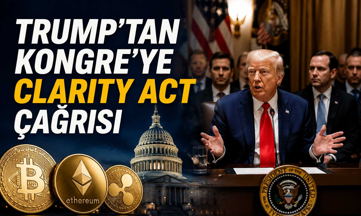 Trump, kripto yasası için Kongre’yi harekete geçmeye çağırdı