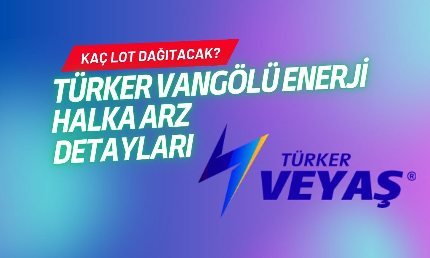 Türker Vangölü Enerji’nin halka arz detayları belli oldu