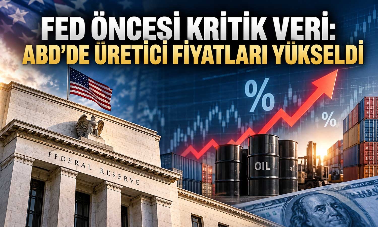 ABD’de üretici fiyatları beklentiler doğrultusunda yükseldi