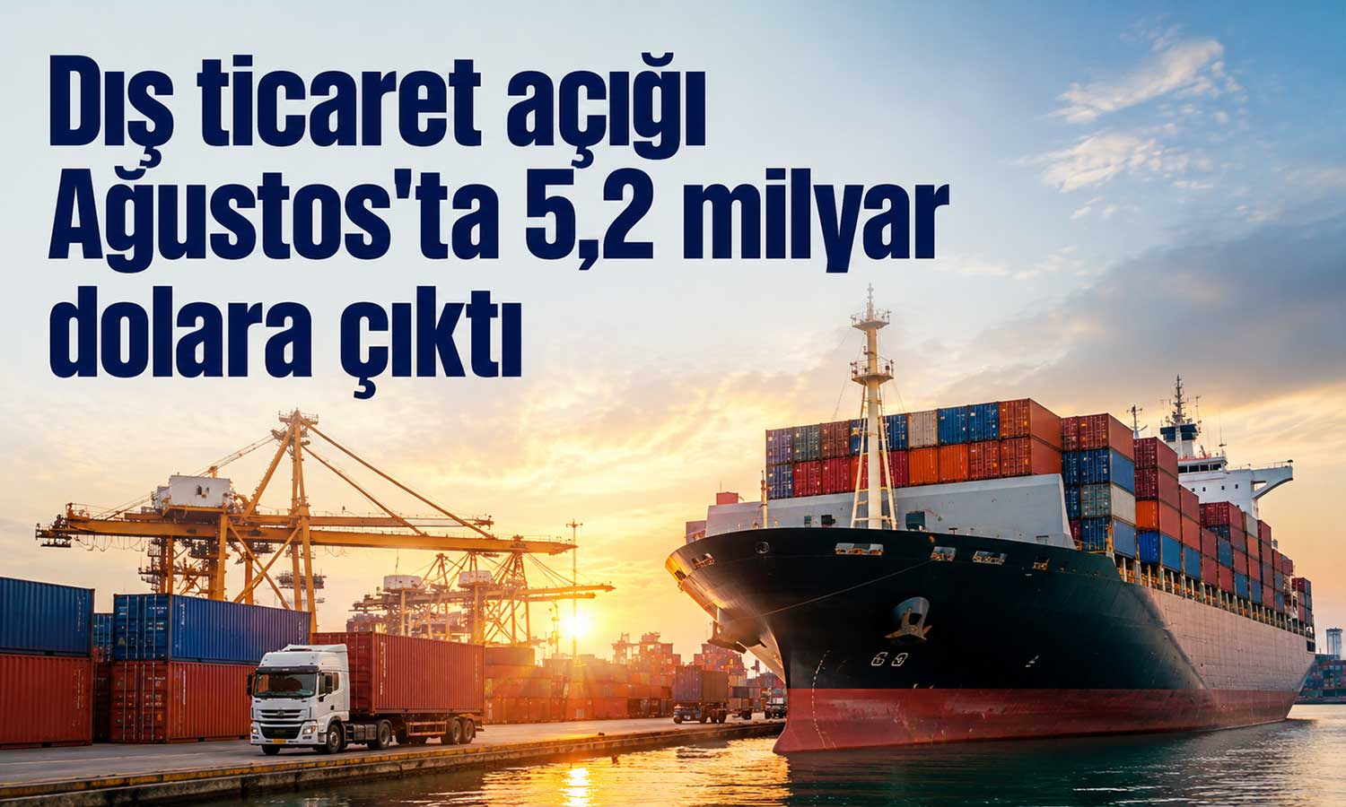 Ağustos'ta ihracat arttı, dış ticaret açığı yükseldi