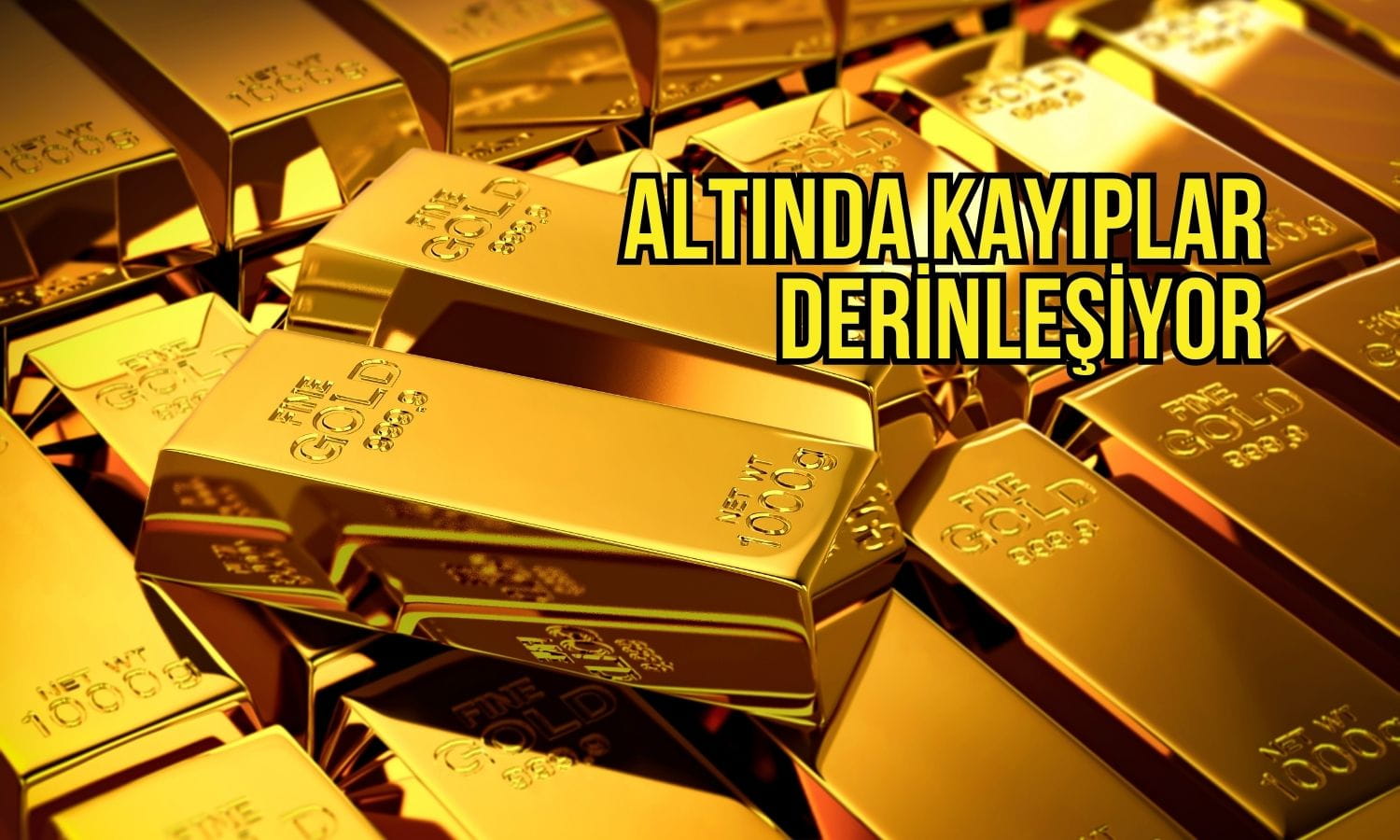 Altın 3 haftadan uzun sürenin en düşüğünü gördü