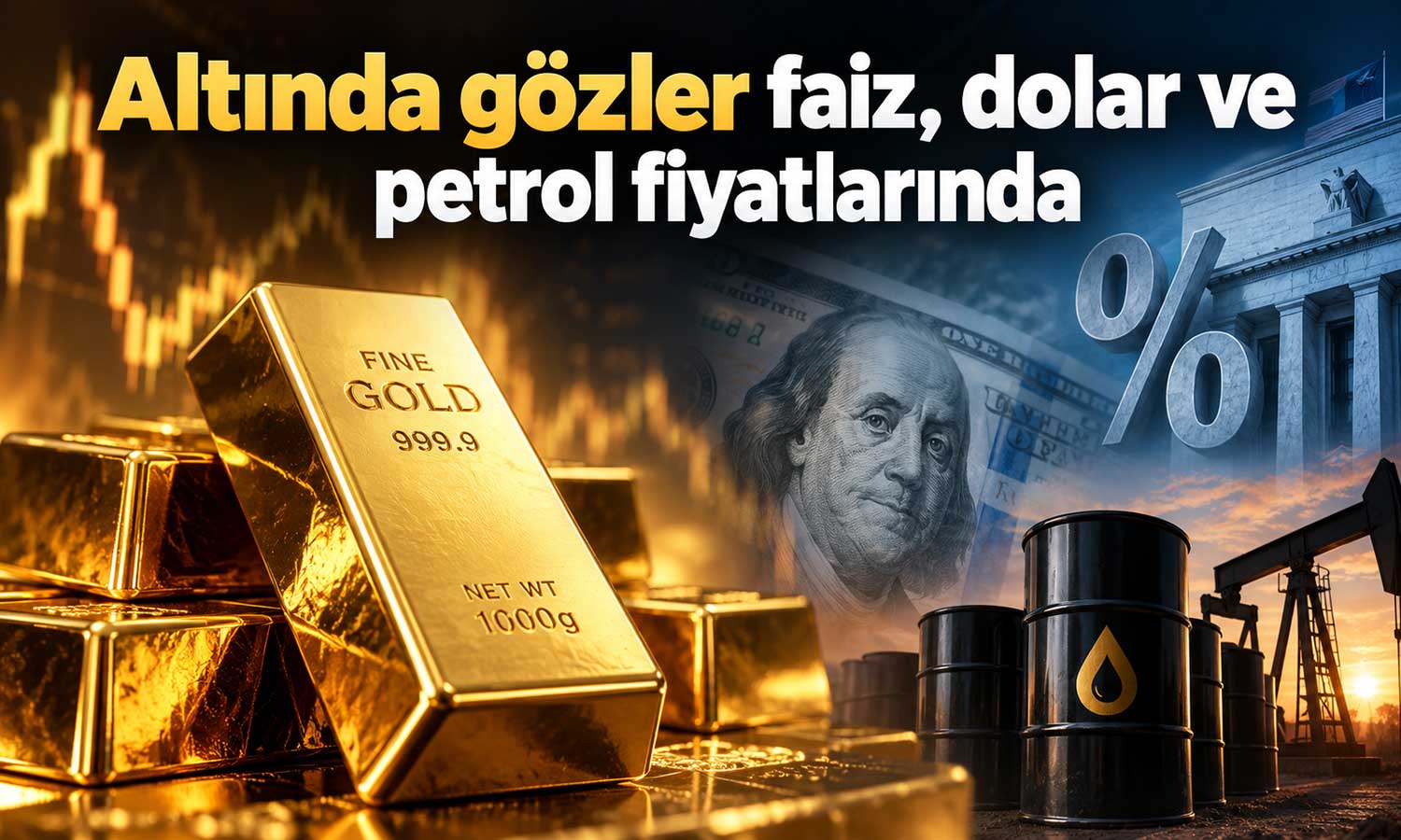 Altın Fed sonrası geriledi: Gözler yeni haftada