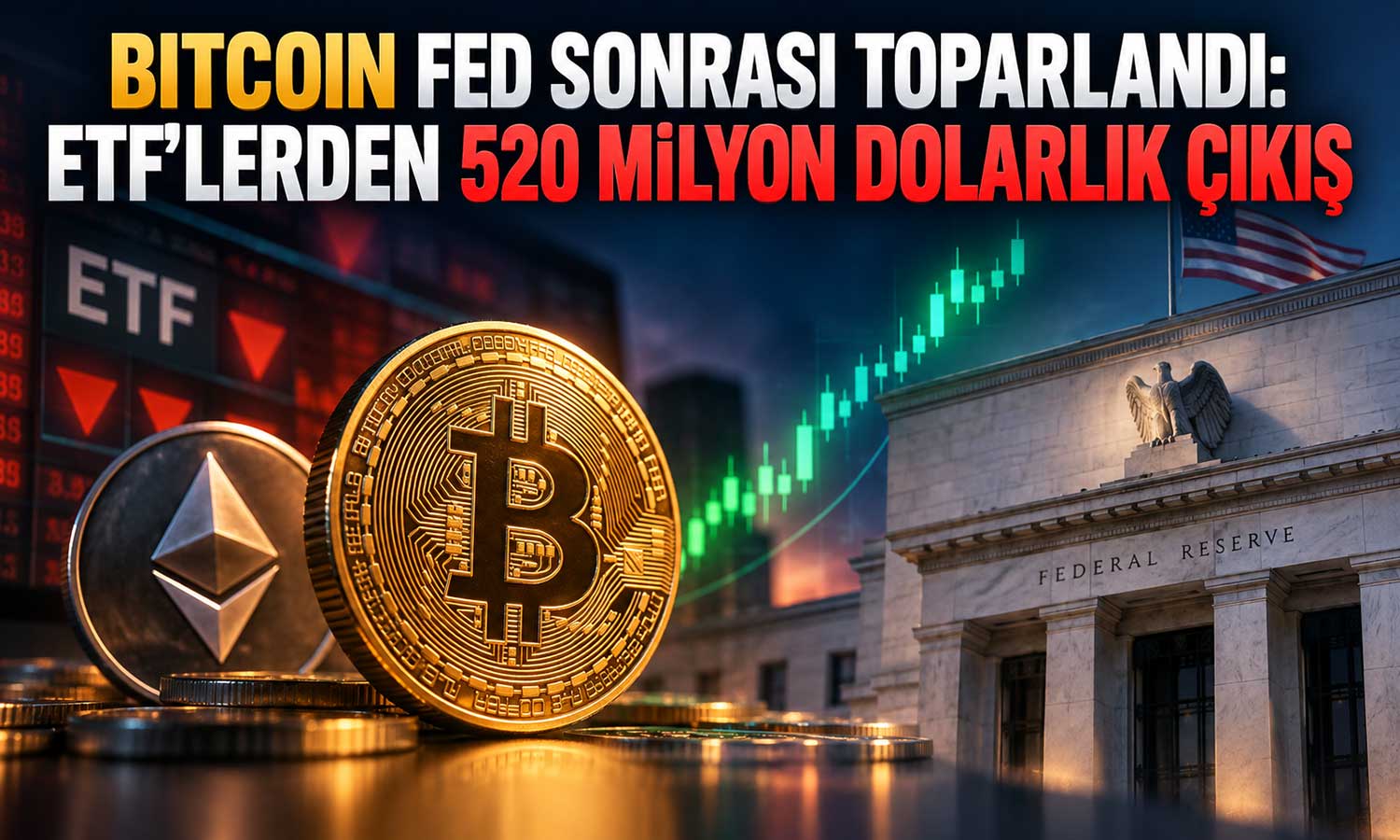 Bitcoin yeniden yükselişte, ETF’lerde satış baskısı sürüyor