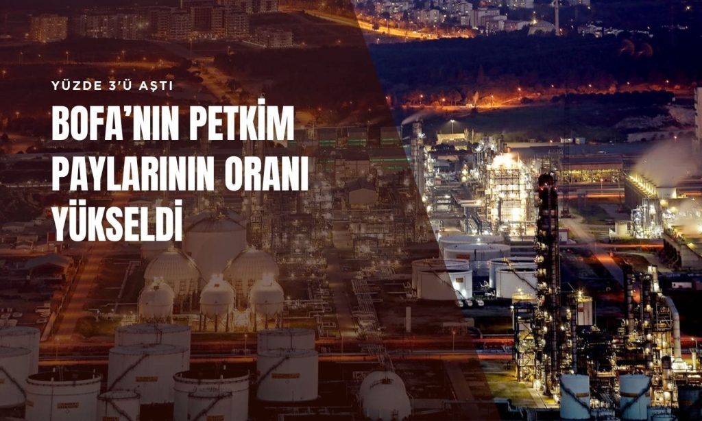 BofA’nın Petkim’de (PETKM) oy haklarının oranı yüzde 3’ü aştı