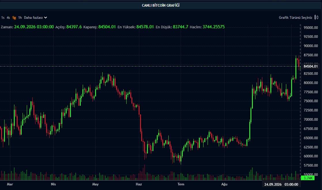BTC fiyat grafiği BTC fiyat grafiği