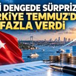 Cari denge Temmuz’da pozitife döndü