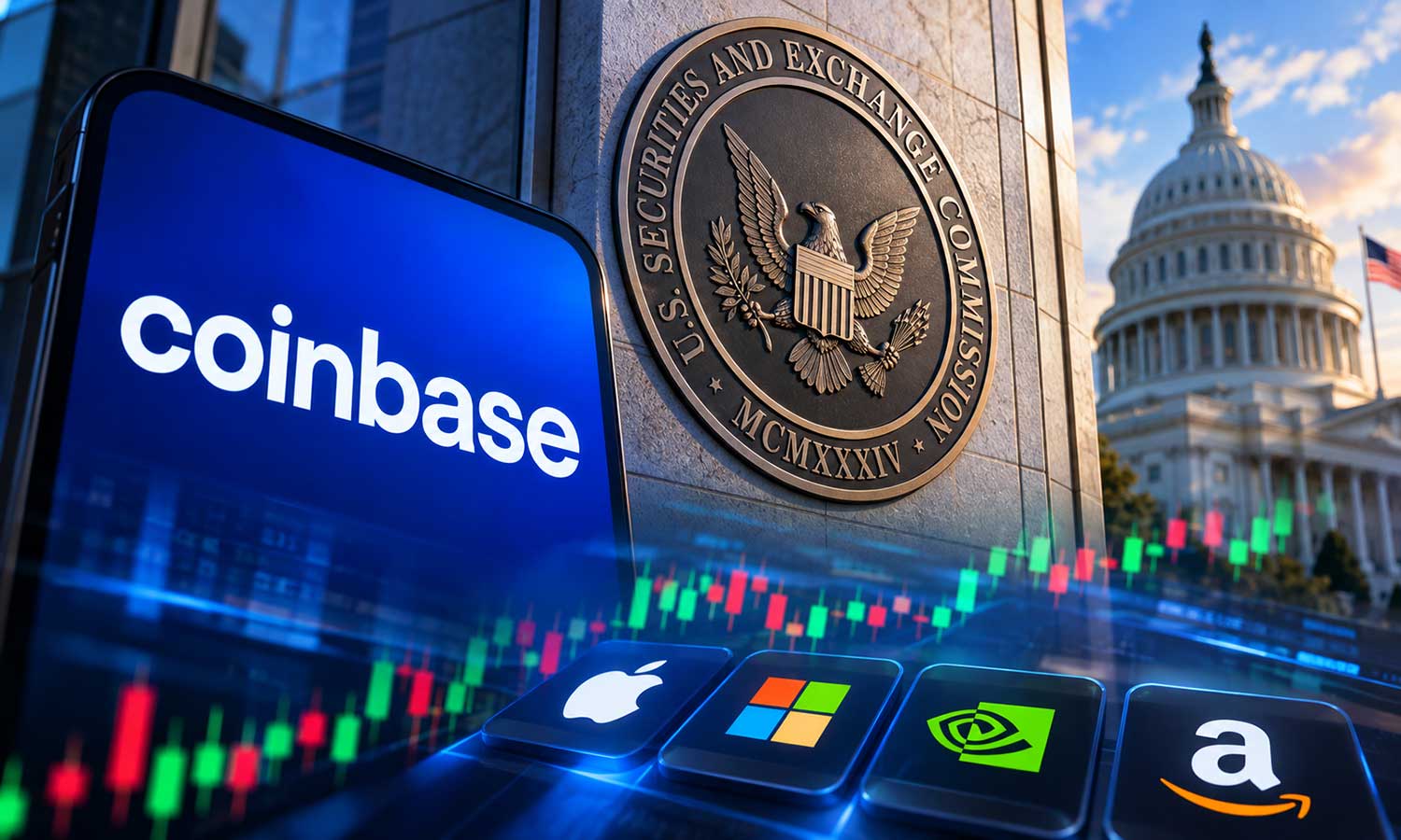 Coinbase, ABD'de 7/24 hisse senedi vadeli işlemler…