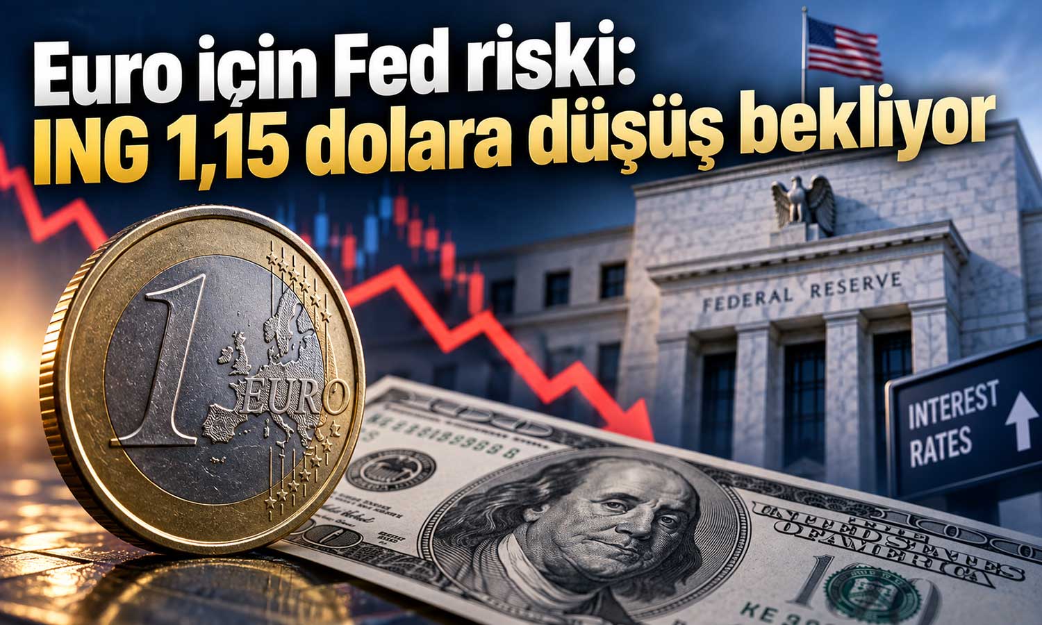 Euro/dolar için Fed baskısı: ING hedefi açıkladı