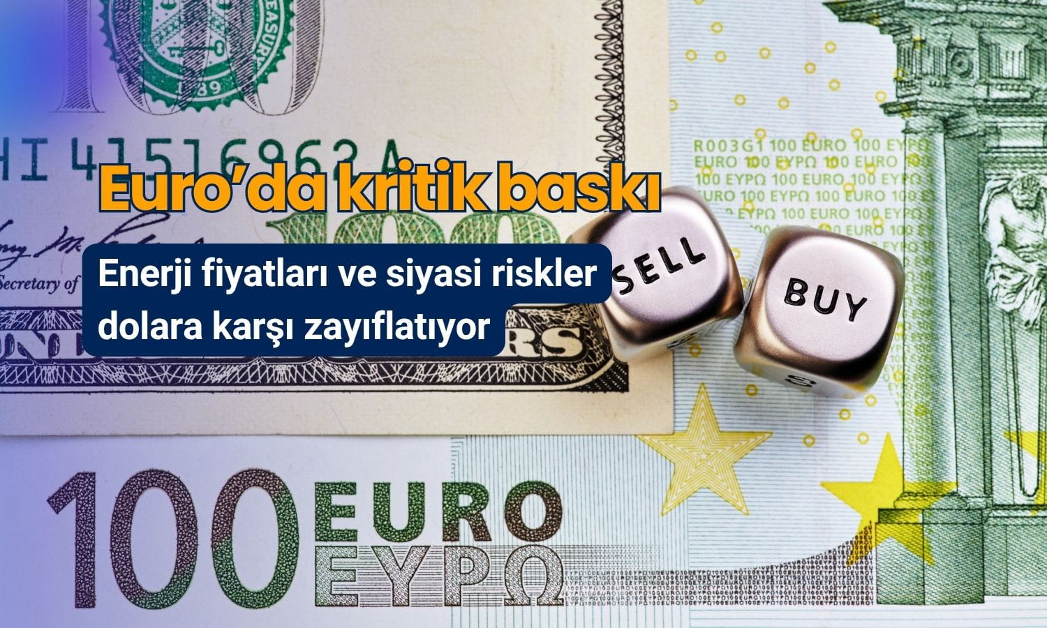 Euro’da kritik baskı: Enerji ve siyasi riskler dolara karşı zayıflatıyor