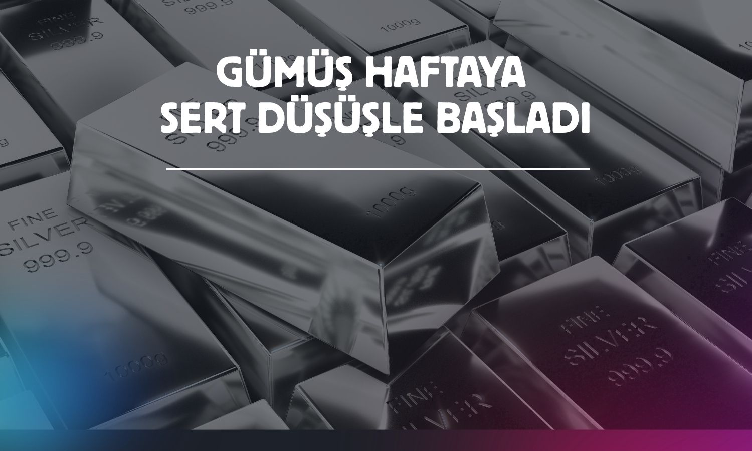 Gümüşte yüzde 5’lik düşüş: Gram fiyatı 96 TL’yi gördü