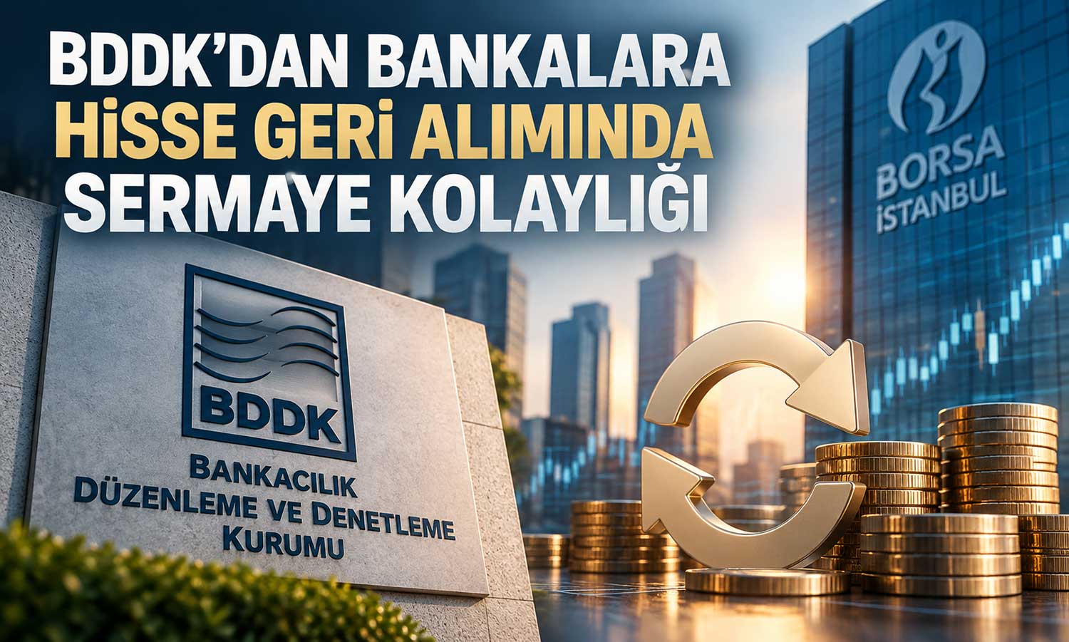 Halka açık bankalara hisse geri alımında BDDK desteği