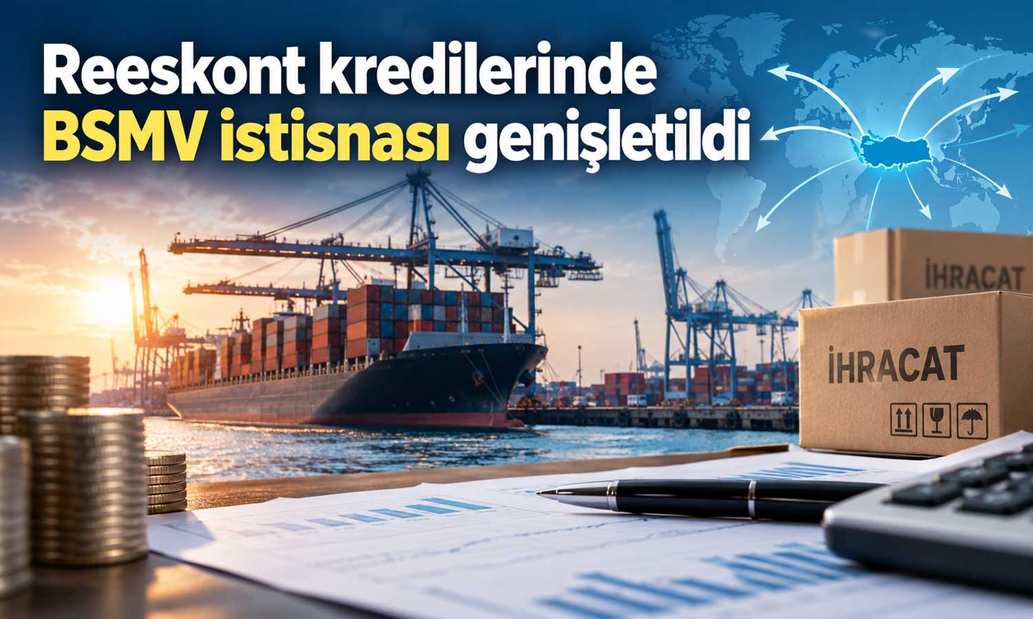 İhracatçıların finansman maliyetine BSMV desteği