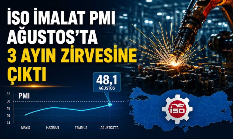 İSO İmalat PMI yükseldi: Daralma hız kesti