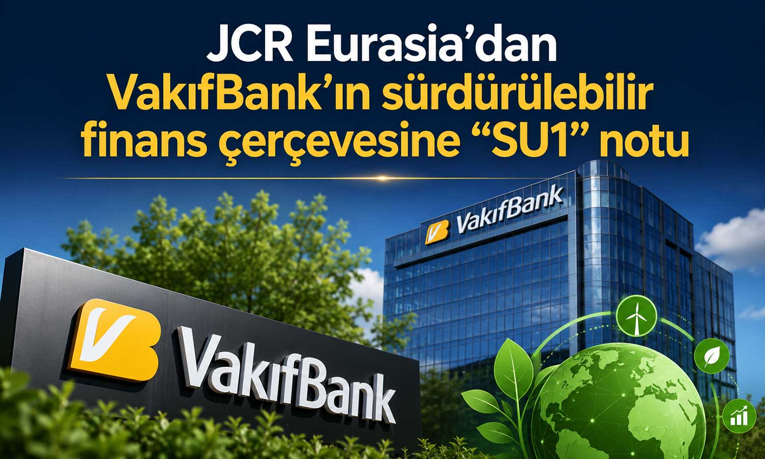 JCR Eurasia değerlendirdi: VakıfBank’ın sürdürülebilirlik çerçevesi güçlü