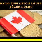 Kanada’da enflasyon Ağustos’ta yüzde 3’te sabit kaldı